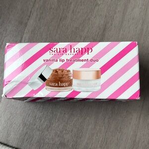 NWT LIMITED EDITION Sara Happ vanilla lip treatment duo!!
